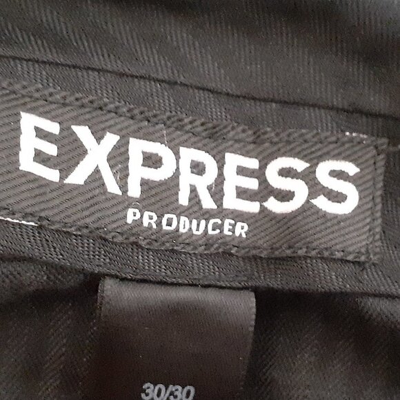 WOMEN'S "Express" Dark Gray Casual Pants w Hook & Zipper; Size 30/30 - Picture 5 of 6